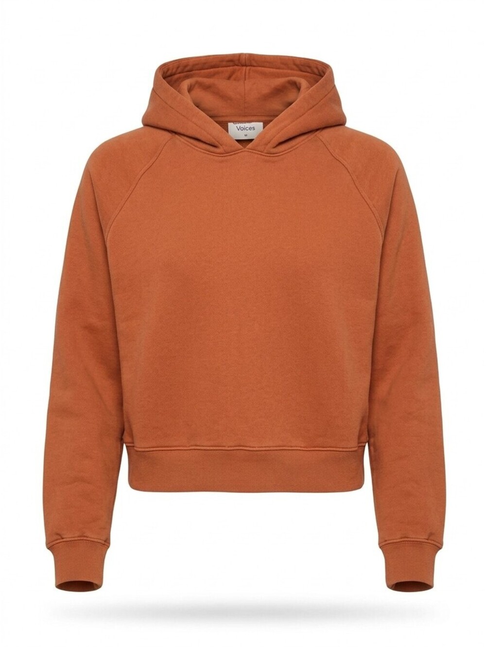 Outdoor Voices Cropped Pullover Hoodie Womens M Terracotta Fleece Raglan OV EUC